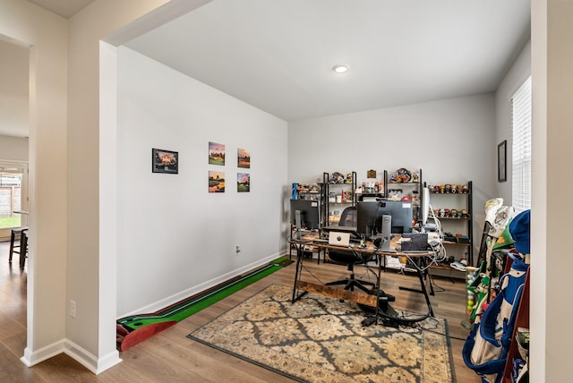 125 Stammer Farms Blvd, Chapel Hill, TN 37034 - office area featuring wood finished floors and recessed lighting
