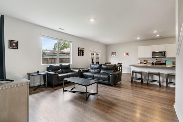 125 Stammer Farms Blvd, Chapel Hill, TN 37034 - living area featuring wood finished floors and recessed lighting