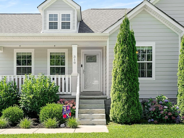 310 Diane Loop, White Bluff, TN 37187 - view of front of property featuring covered porch and a shingled roof