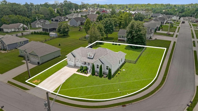 310 Diane Loop, White Bluff, TN 37187 - aerial view of residential area featuring property boundaries highlighted