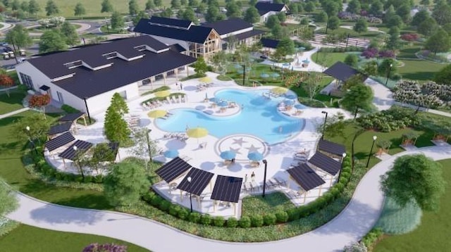330 Sharp Way, Murfreesboro, TN 37128 - aerial view of property's location featuring a pool area