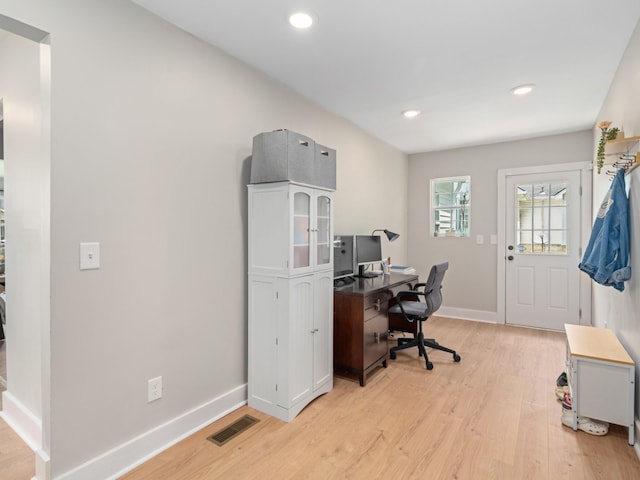2011 Denham Ave, Columbia, TN 38401 - office area with light wood-style floors and recessed lighting