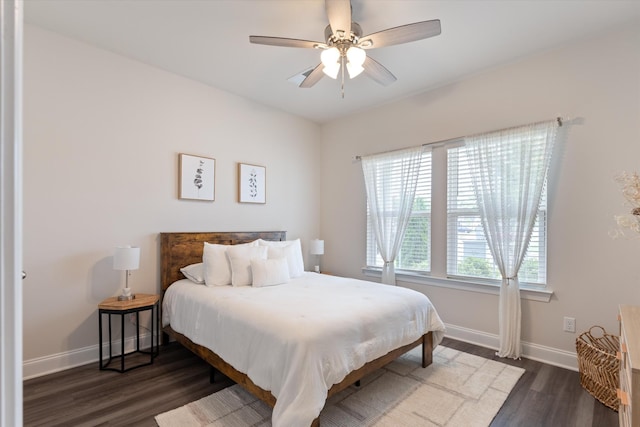 3702 Mathewson Way, Murfreesboro, TN 37128 - bedroom with dark wood-style flooring and a ceiling fan