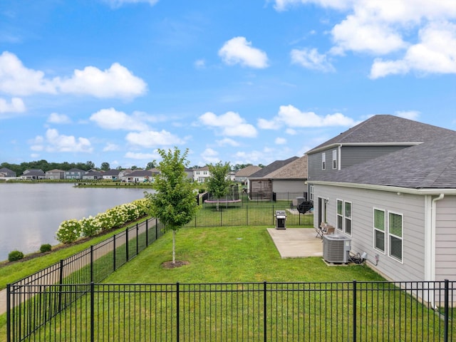 3702 Mathewson Way, Murfreesboro, TN 37128 - fenced backyard featuring a residential view, a patio area, and a water view