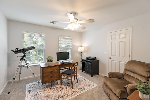 1902 Baileys Trace Dr, Spring Hill, TN 37174 - office space with light carpet and a ceiling fan