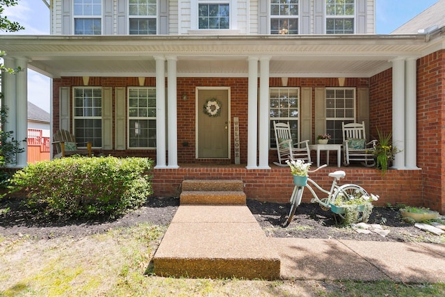 1902 Baileys Trace Dr, Spring Hill, TN 37174 - entrance to property with french doors, covered porch, and brick siding