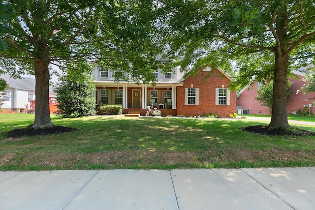 1902 Baileys Trace Dr, Spring Hill, TN 37174 - view of front of house with a porch, brick siding, and a front yard