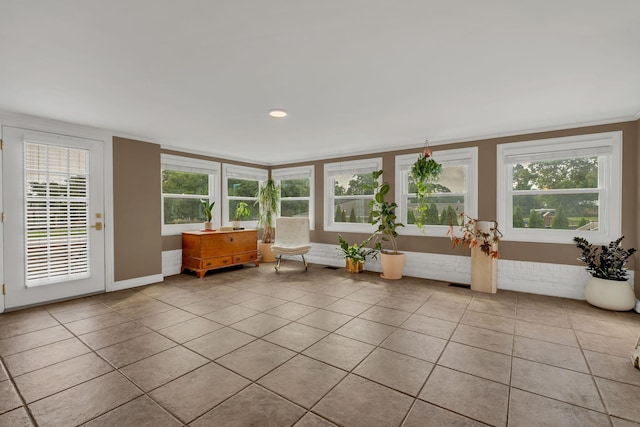 301 Brandywine Dr, Old Hickory, TN 37138 - sunroom featuring tile patterned floors, plenty of natural light, and crown molding