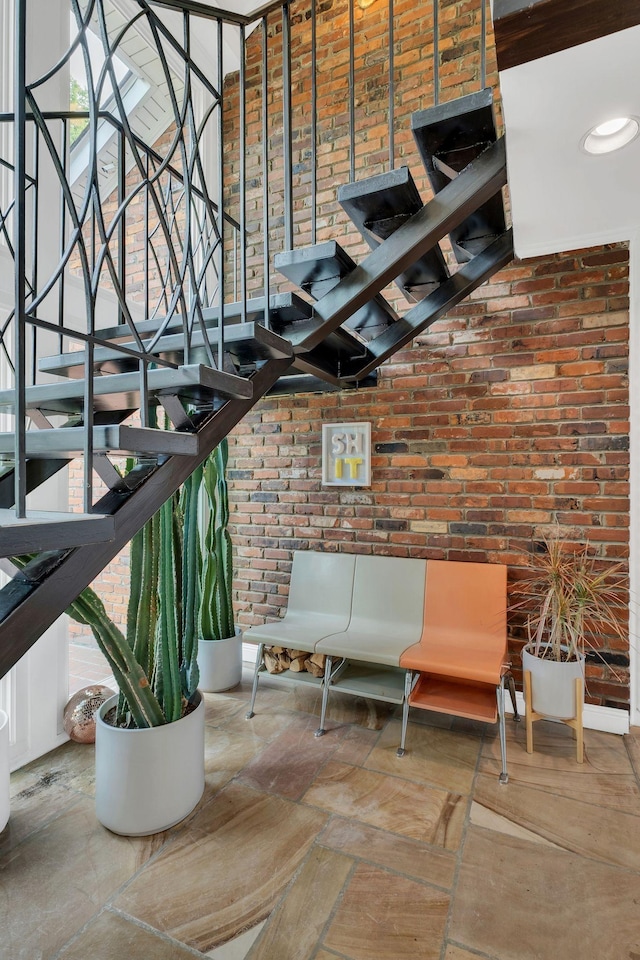 301 Brandywine Dr, Old Hickory, TN 37138 - community lobby with brick wall and stairway
