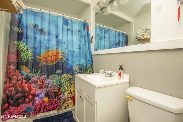 197 Wedgewood Ln, Spring City, TN 37381 - bathroom with vanity and a shower with shower curtain
