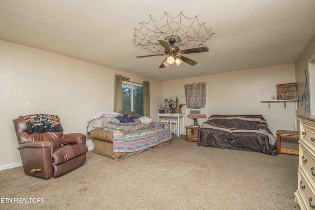 197 Wedgewood Ln, Spring City, TN 37381 - carpeted bedroom with a ceiling fan and cooling unit