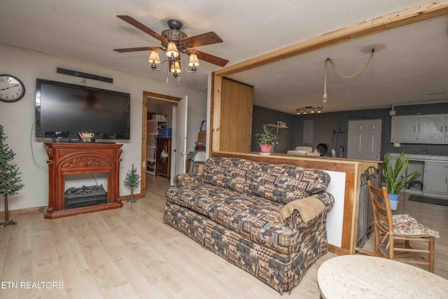 197 Wedgewood Ln, Spring City, TN 37381 - living area featuring a ceiling fan and wood finished floors