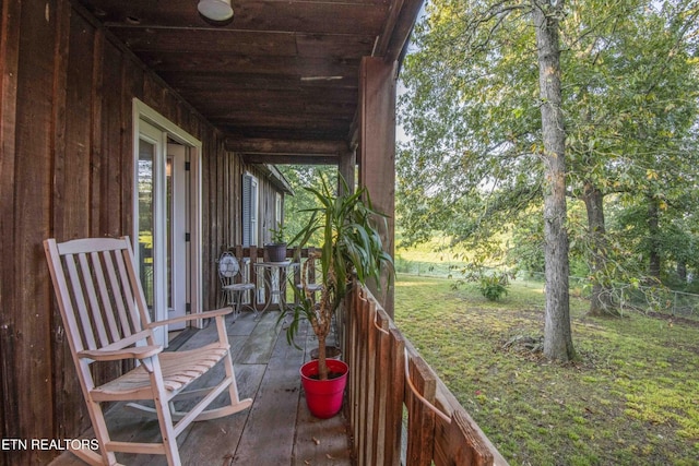 197 Wedgewood Ln, Spring City, TN 37381 - wooden terrace with a lawn
