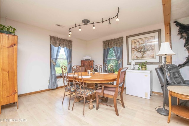 197 Wedgewood Ln, Spring City, TN 37381 - dining room featuring light wood-style floors, plenty of natural light, and track lighting