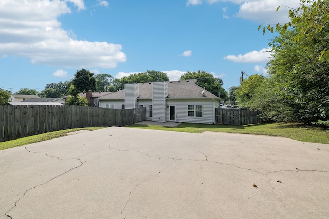 1609 Merritt St Unit A, Old Hickory, TN 37138 - view of front facade featuring a patio area and a fenced backyard