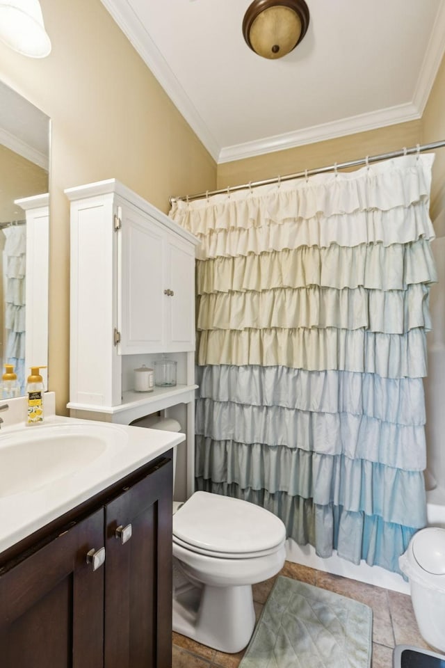 1609 Merritt St Unit A, Old Hickory, TN 37138 - full bathroom featuring ornamental molding and vanity