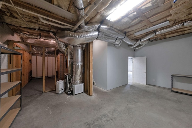 2785 Rutland Ct, Thompsons Station, TN 37179 - unfinished below grade area with heating unit