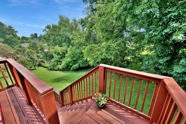 2785 Rutland Ct, Thompsons Station, TN 37179 - wooden terrace with a lawn