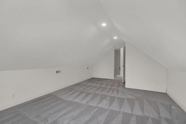 2785 Rutland Ct, Thompsons Station, TN 37179 - additional living space featuring recessed lighting, lofted ceiling, and light carpet
