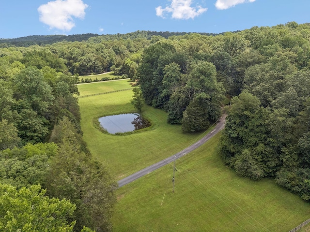 584 Mccord Hollow Rd, Hohenwald, TN 38462 - bird's eye view of a large body of water and a heavily wooded area