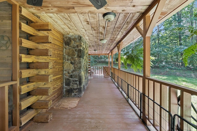 584 Mccord Hollow Rd, Hohenwald, TN 38462 - view of wooden terrace