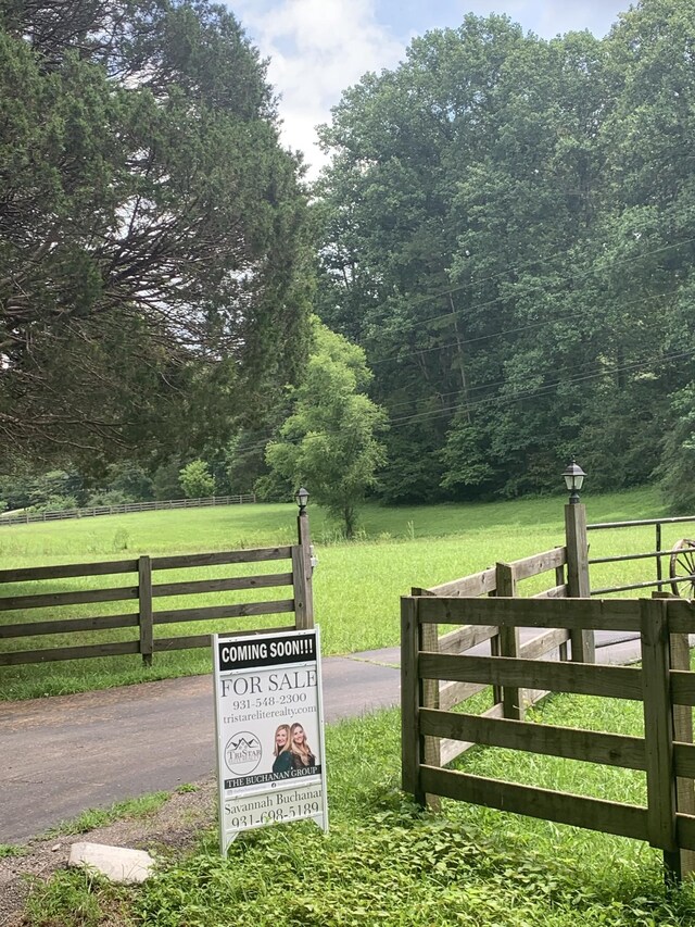 584 Mccord Hollow Rd, Hohenwald, TN 38462 - gate with a view of rural / pastoral area