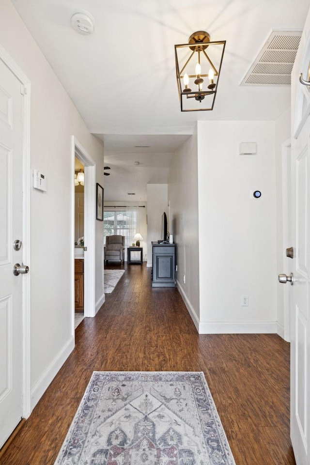 2016 Golden Ct, Spring Hill, TN 37174 - foyer featuring a chandelier and wood finished floors