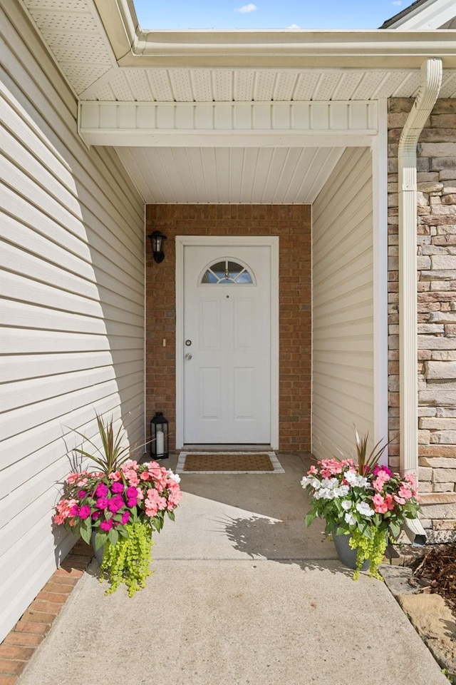 2016 Golden Ct, Spring Hill, TN 37174 - doorway to property featuring brick siding