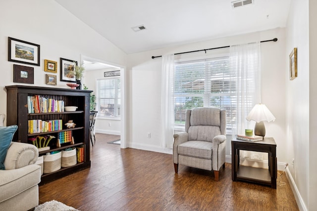 2016 Golden Ct, Spring Hill, TN 37174 - sitting room featuring wood finished floors and vaulted ceiling