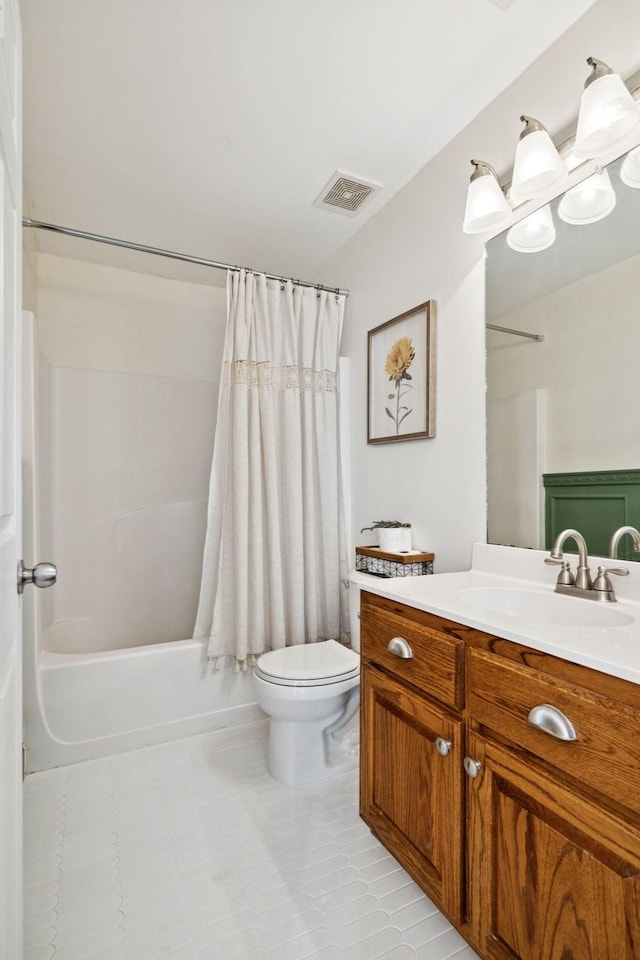 2016 Golden Ct, Spring Hill, TN 37174 - bathroom featuring vanity and shower / tub combo with curtain