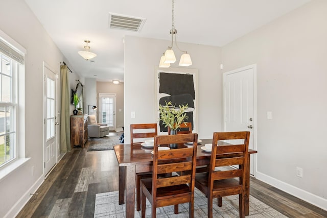 401 Birr Dr, Spring Hill, TN 37174 - dining room with dark wood-type flooring and baseboards