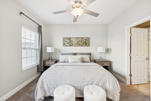 401 Birr Dr, Spring Hill, TN 37174 - bedroom featuring light colored carpet and a ceiling fan