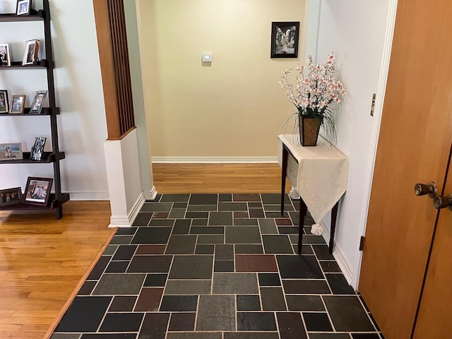 499 Pettus St, Lawrenceburg, TN 38464 - hall featuring baseboards and wood finished floors