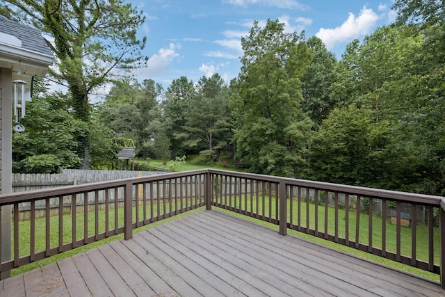 7616 Hudlow Ct, Fairview, TN 37062 - wooden deck featuring a fenced backyard