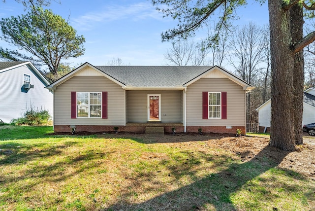 7616 Hudlow Ct, Fairview, TN 37062 - ranch-style house with a front lawn and roof with shingles