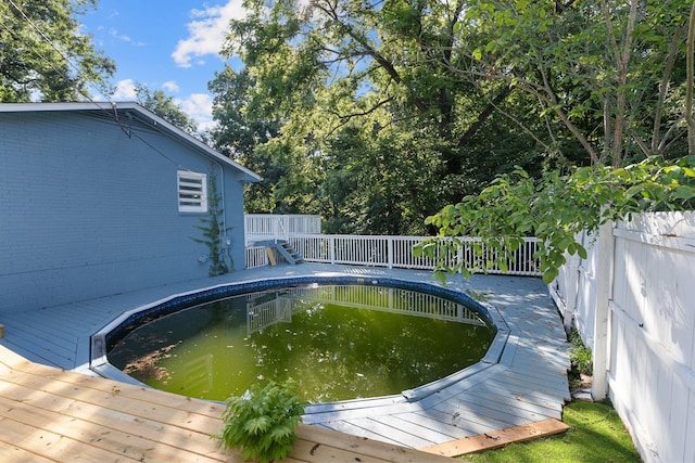 1401 Bearwallow Rd, Ashland City, TN 37015 - view of swimming pool with a deck and stairway
