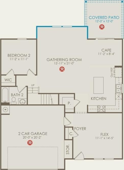 3294 Barrel Oak Pass, Columbia, TN 38401 - view of home floor plan