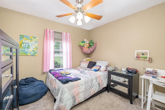 8100 Cedar Forrest Rd, Lascassas, TN 37085 - bedroom with carpet flooring and a ceiling fan