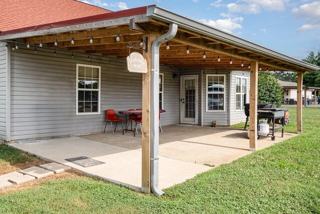 8100 Cedar Forrest Rd, Lascassas, TN 37085 - view of patio / terrace with grilling area