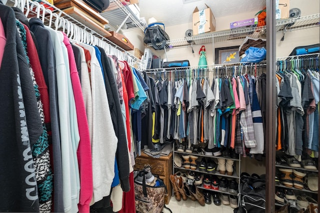 8100 Cedar Forrest Rd, Lascassas, TN 37085 - walk in closet featuring tile patterned flooring