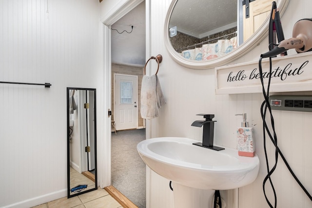 8100 Cedar Forrest Rd, Lascassas, TN 37085 - full bathroom with a sink and tile patterned flooring