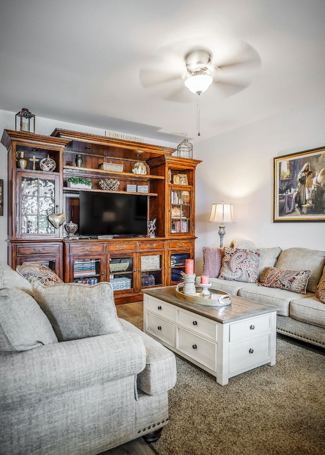 155 Nunally Dr, Baxter, TN 38544 - living area with ceiling fan