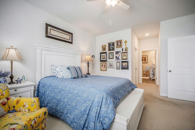 155 Nunally Dr, Baxter, TN 38544 - bedroom with carpet floors and a ceiling fan