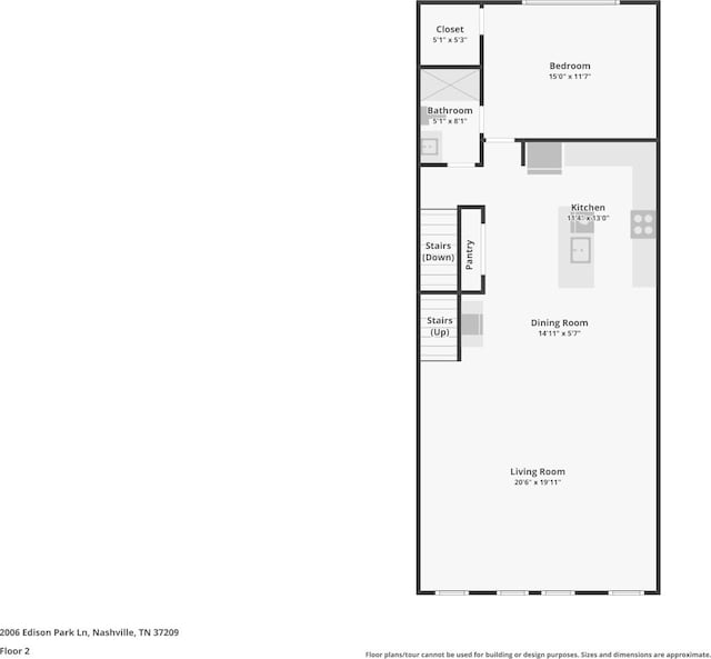 2006 Edison Park Ln, Nashville, TN 37209 - view of home floor plan