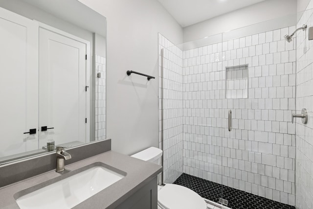 2006 Edison Park Ln, Nashville, TN 37209 - bathroom featuring a stall shower and vanity