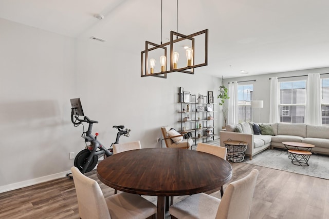 2006 Edison Park Ln, Nashville, TN 37209 - dining area featuring wood finished floors and a chandelier
