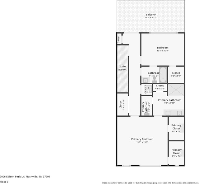 2006 Edison Park Ln, Nashville, TN 37209 - view of floor plan / room layout