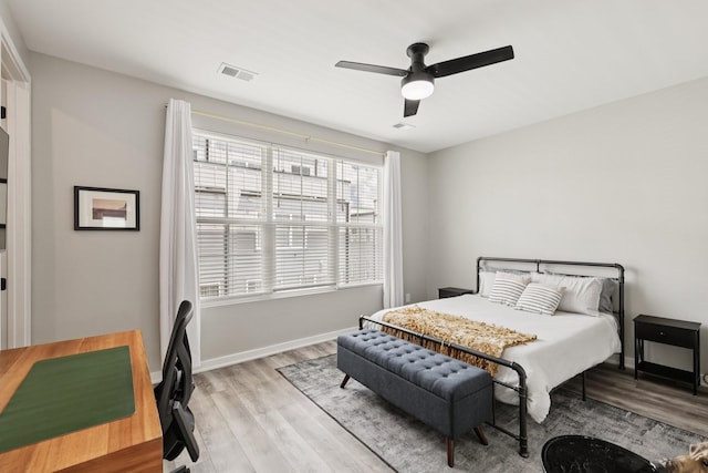 2006 Edison Park Ln, Nashville, TN 37209 - bedroom with light wood-type flooring and a ceiling fan