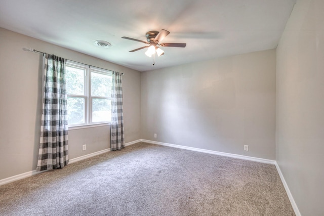 1213 N Graycroft Ave, Madison, TN 37115 - empty room with ceiling fan and carpet floors