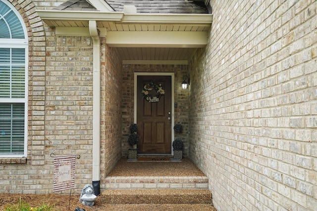 1319 Knoll Ln, Lebanon, TN 37087 - doorway to property with brick siding and a shingled roof